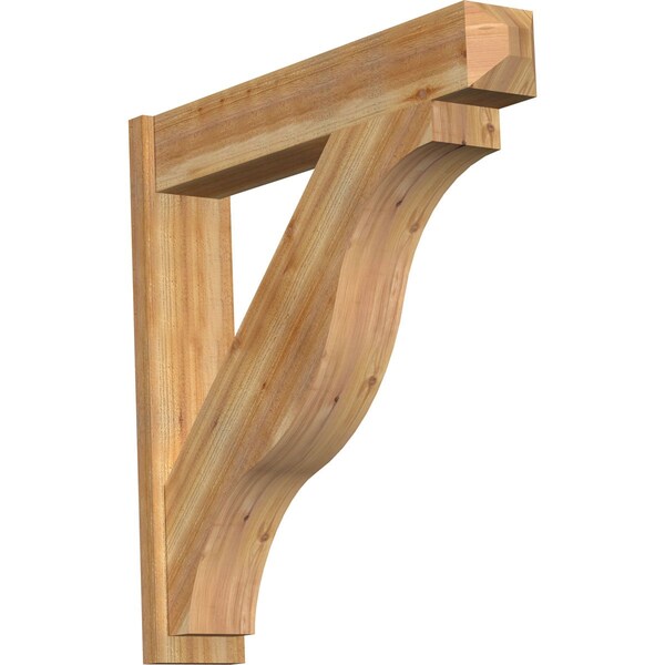 Ekena Millwork Funston Craftsman Rough Sawn Outlooker, Western Red Cedar, 8"W x 42"D x 42"H OUT08X42X42FST04RWR - main